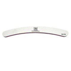Пилка для ногтей бумеранг 180/240 улучшенное качество (белая) в индив. упаковке TNL