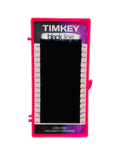 Черные ресницы Timkey MD 0.07 12mm 16 линий