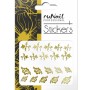 Наклейки для дизайна ногтей (золотые), №1450, ruNail Наклейки для дизайна ногтей (золотые), №1450, ruNail