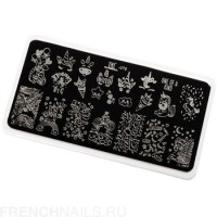 Пластина для стемпинга TNL Premium - сказочный единорог (078)