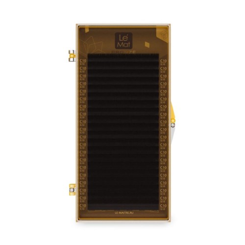 Ресницы Dark chocolate Le Maitre "Bronze" 20 линий C 0.07 09 mm