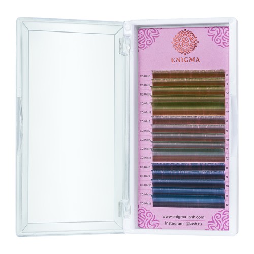 Цветные ресницы Enigma микс Forest lake