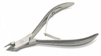 Кусачки маникюрные, Zinger, для кожи с ручной заточкой серебряные (aoa-1)