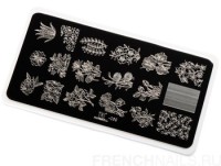 Пластина для стемпинга TNL Premium - цветочные мотивы (069)