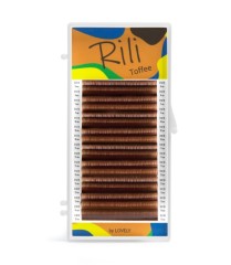 Ресницы коричневые Rili Toffee - 16 линий M 0.10 07мм