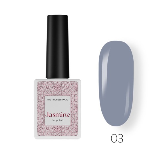 Гель-лак Jasmine №03 холодный шелк (синий), TNL Professional, (10 мл)