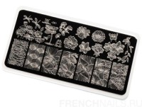 Пластина для стемпинга TNL Premium - florist (081)