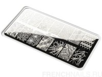 Пластина для стемпинга TNL Premium - цветочные грезы (40)