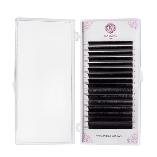 Черные ресницы Enigma light 0,07/M/14 mm (16 линий)
