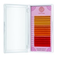 Цветные ресницы Enigma микс 0,10/C/8-12 mm "Spicy citrus" (15 линий)