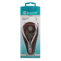 Кусачки маникюрные для кожи в чехле матовые с ручной заточкой (ava-62), Zinger zo-MC-350-D-SH-K1N