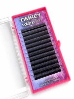 Черные ресницы Timkey - Пучки 3D W MIX LB 0.10 7-14mm 12 lines