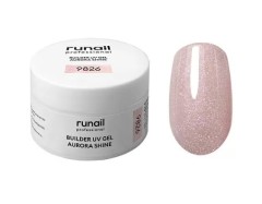 Моделирующий УФ-гель c шиммером BUILDER UV GEL AURORA SHINE, 15г №9826 ruNail
