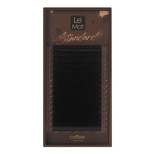 Ресницы коричневые Arabica Le Maitre "Standard Coffee" 16 линий C 0.10 07 mm