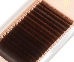 Ресницы коричневые BARBARA Coffee МИКС C 0.10 7-15mm 16 линий