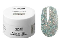 Моделирующий УФ-гель светоотражающий BUILDER UV GEL REFLECTIVE DIAMOND, 15г №9816, ruNail