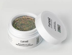 Моделирующий УФ-гель светоотражающий BUILDER UV GEL REFLECTIVE DIAMOND, 15г №9816, ruNail