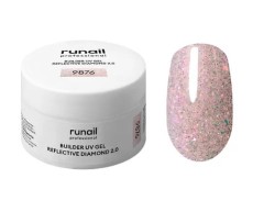 Моделирующий УФ-гель светоотражающий BUILDER UV GEL REFLECTIVE DIAMOND 2.0, 15г №9876 ruNail