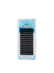 Черные ресницы Lash&amp;Go микс готовые пучки Y 2D 0.07/M/8-14 mm 14 линий
