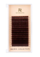 Ресницы коричневые BARBARA Truffle МИКС М 0.07 7-15 мм 16 линий