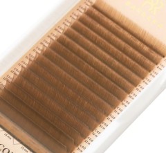 Ресницы коричневые BARBARA Quartz МИКС С 0.10 7-15mm 16 линий