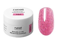 Моделирующий УФ-гель светоотражающий BUILDER UV GEL REFLECTIVE DIAMOND, 15г №9818, ruNail