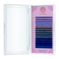 Цветные ресницы Enigma микс 0,10/C/9-13 mm "Ocean dream" (15 линий)