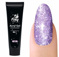 Акрил-гель светоотражающий (Acryl gel FLASH) #23, 15 ml, Foxy Expert
