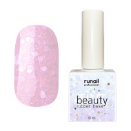 Каучуковая цветная база beautyTINT (glitter mix), 10 мл №6774, ruNail
