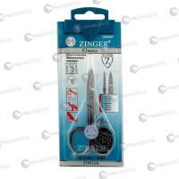 Ножницы педикюрные, Zinger, закругленные; серебряные; с проф.ручной заточкой (aqa-1)