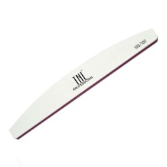 Пилка для ногтей "лодочка" 100/100 улучшенное качество (белая) (10 шт. в упак.), TNL