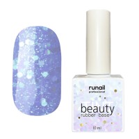 Каучуковая цветная база beautyTINT (glitter mix), 10 мл №6776, ruNail