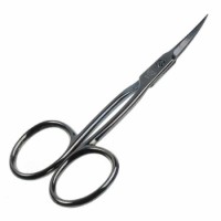 Ножницы маникюрные тонкие -черные, Zinger zp-1812