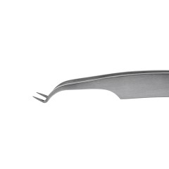 Пинцет профессиональный для наращивания ресниц LASHY, серия STELLAR NFL, тип L 5 мм с изгибом