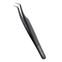 Пинцет L Enigma (Black) с ручной заточкой extra-sharp