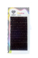 Ресницы Lovely "темный шоколад" L 0.07 7мм - 20 линий