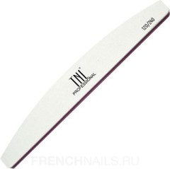 Пилка для ногтей &quot;лодочка&quot; 120/240 улучшенное качество (белая) (10 шт. в упак.), TNL