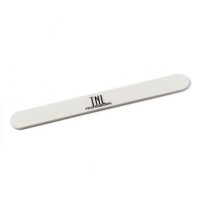 Пилка для ногтей тонкая 120/240 улучшенное качество (белая) в индив. упаковке (пласт. основа) TNL