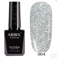 Гель-лак ARBIX (Арбикс) №004 Снегурочка, 10 мл