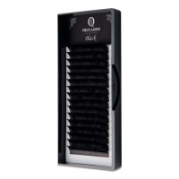 Ресницы OkoLashes серии BLACK изгиб D 0.06 12 мм, 16 линий