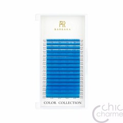 Цветные ресницы Barbara (лазурные) МИКС C 0.07 7-15mm