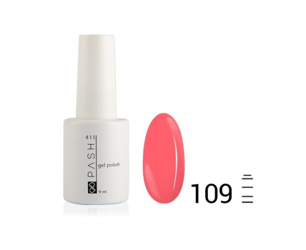 Цветной гель-лак PASHE №109 — «Брусничный мусс», (9 мл)