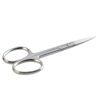 Ножницы маникюрные, Zinger, для ногтей (закругленные;серебряные) (aia-13)