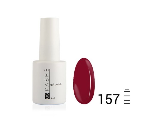 Цветной гель-лак PASHE №157 — «Сладкая сангрия», (9 мл)
