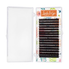 Коричневые ресницы Lash&amp;Go 0,10/L/10 mm new &quot;Эспрессо&quot; (16 линий)