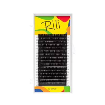 Ресницы чёрные Rili - 16 линий B 0.10 07мм