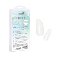 Гелевые типсы для экспресс наращивания &quot;Овал&quot;(прозрачные), 240шт №7371, ruNail