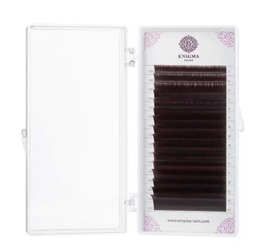 Ресницы Enigma light цвет «Мокка» 0,10/D/09 mm (16 линий)
