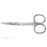 Ножницы маникюрные для ногтей (закругленные;серебряные;удлиненные), Zinger zs-B-140-S-cvd-113