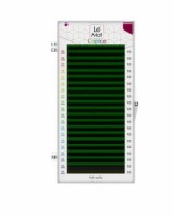 Ресницы Ombre Green Le Maitre &quot;Caprice&quot; 20 линий C 0.10 MIX 8-15 mm